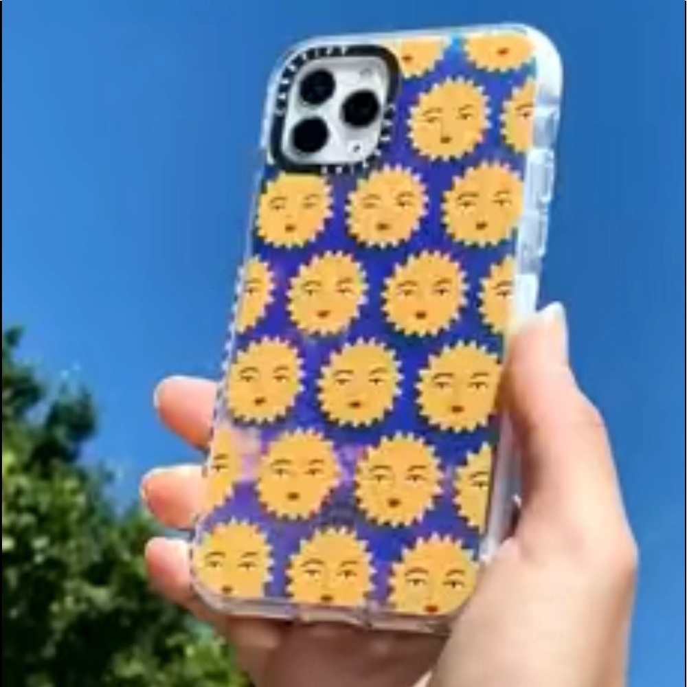 Casetify Iphone 11 case with Bodil Jane sun design
